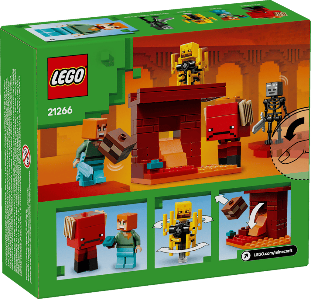 LEGO Minecraft 21266 The Nether Lava Battle