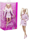 Barbie Deluxe Style Fashion Doll #9 in Matching Pink Denim Jacket & Skirt Set, Blonde
