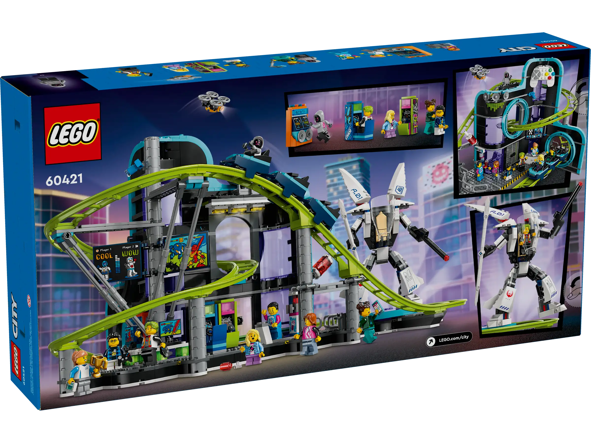 LEGO City 60421 Robot World Roller-Coaster Park